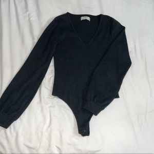 Abercrombie Black Sweater Bodysuit